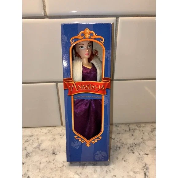 1997 Anastasia Doll 20th Century Fox Presentation Purple Dress Galoob - Picture 1 of 4